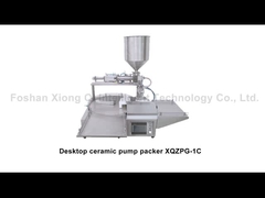 Destkop Skin Care Paste Jar Filling Machine With Piston Pump For Cosmetic Cream Filling