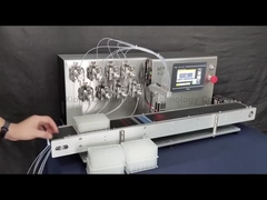 Desktop line type filling machine with multiple channel for small volume liquid filling