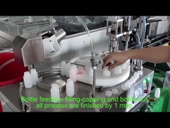 Round Bottle 1500 BPH 0.6MPa Desktop Filling Machine With Ceramic Pump