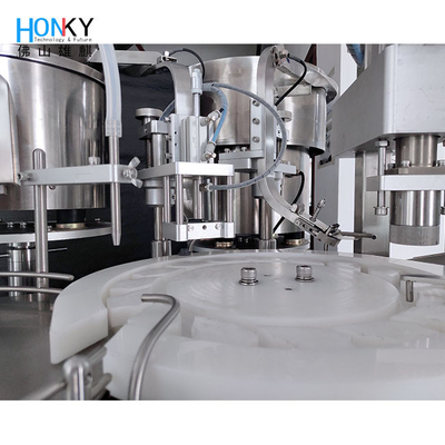 Desktop Automatic 10ml Glass Vial Filling Capping Machine With Automatic Cap Loading Function For Pharma Industry
