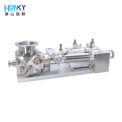 Air Driven Manual Adjustment OEM Rotary Valve Pneumatic Piston Filling Pump With Oem Service For Cream Lotion Filling