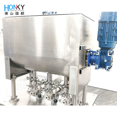 High Speed Multiple Heads Bottle Filling Machine With Ceramic Piston Pump High Precision For Cream Paste Filling