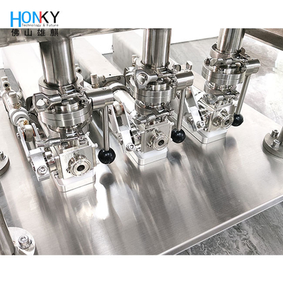 High Speed Multiple Heads Bottle Filling Machine With Ceramic Piston Pump High Precision For Cream Paste Filling