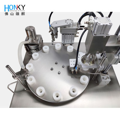 Desktop Essential Oil Filling And Capping Machine With Servo Capping System For Drop Cap Bottle Filling