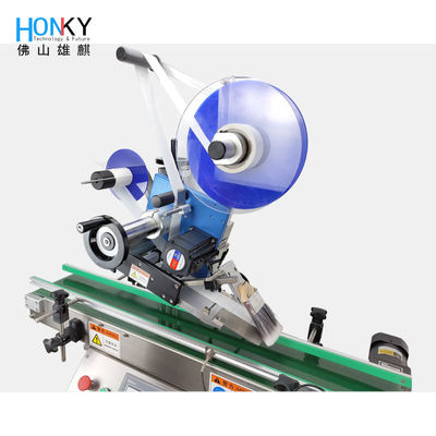 Desktop Automatic Flat Surface Plane Labeling Machine With Adhesive Sticker Label Printer For Bag Box Bottle Card