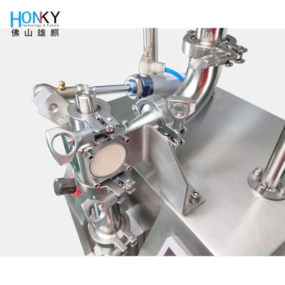 Low-Cost Manual Tube Filling Machine with ±0.8% Accuracy and 304 Stainless Steel for Cosmetic Paste