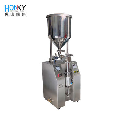 Low-Cost Manual Tube Filling Machine with ±0.8% Accuracy and 304 Stainless Steel for Cosmetic Paste