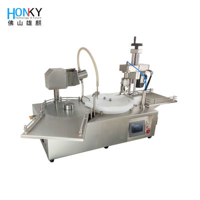 Desktop 15ml Essential Oil Vial Filling And Capping Machine With Servo Capping Function