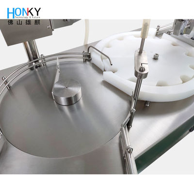 Desktop 15ml Essential Oil Vial Filling And Capping Machine With Servo Capping Function