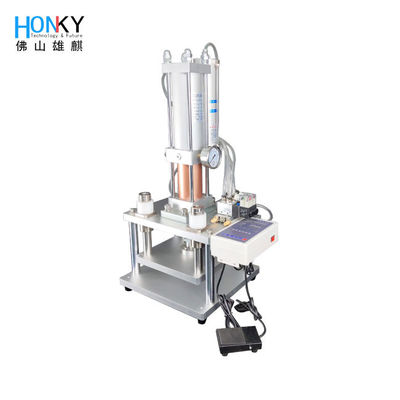 Desktop Automatic Hydraulic Capping Pressing Machine With 3 Tons Power For Bottle