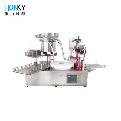 Desktop Automatic 2ml Bio-Reagent Liquid Vial Filling And Capping Machine With Cap Loading Function For Clean Bench Using