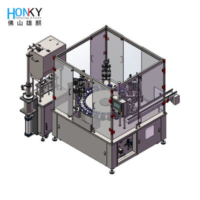 Automatic Detergent Liquid 500ml Bottle Cream Paste Filling Capping Machine With Servo Capping System For Cream Paste Packing