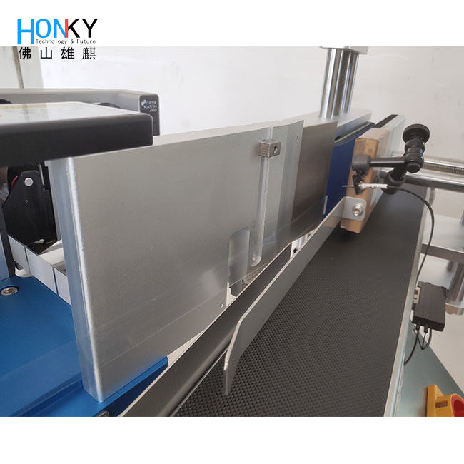 Desktop Round Bottle Labeling Machine with Transparent Label Sensor and Touch Screen Operation at 55 Bottle per minute