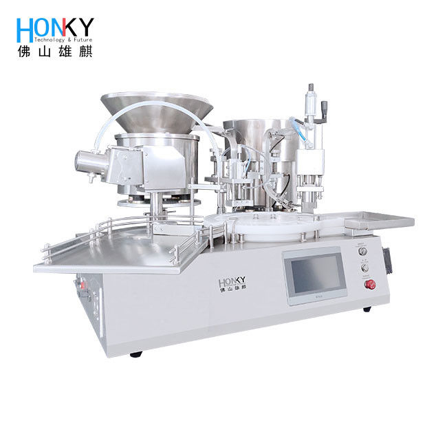 Automatic 5ml Vial Filling Capping Machine with 25BPM Speed and PLC Control for Pharma Liquid Manufacturing