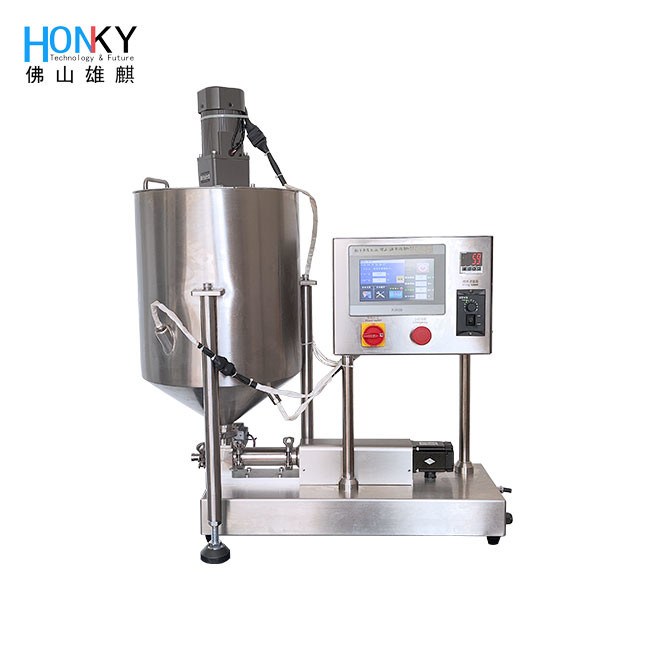 Desktop Servo Motor Control Syringe Tube Filling Machine Semi Automatic Tube Filling And Sealing Machine With Ceramic Piston Pump For Gel Paste Filling