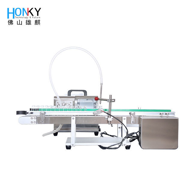 Desktop Vial Filling Machine with Ceramic Pump for 60-80 PCS/MIN and Compact Design for Small Batch Filling