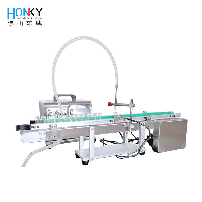 Desktop Vial Filling Machine with Ceramic Pump for 60-80 PCS/MIN and Compact Design for Small Batch Filling