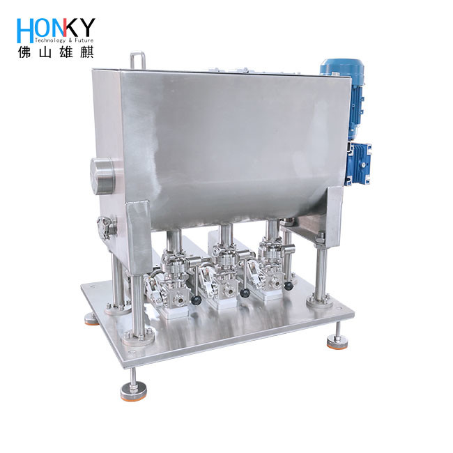 High Speed Multiple Heads Bottle Filling Machine With Ceramic Piston Pump High Precision For Cream Paste Filling