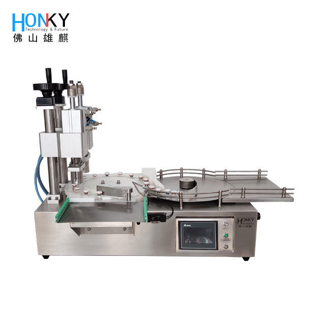 Desktop Dual Head 10ml Glass Vial Capping Machine With Air Crimp Function
