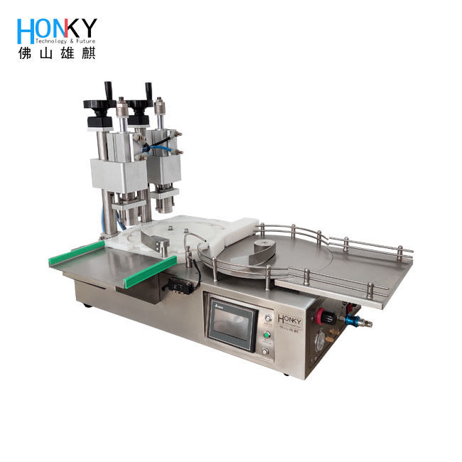 Desktop Automatic 5ml Vial Crimp Capping Machine With Dual Capping Head for Frozen Dry Powder Packing
