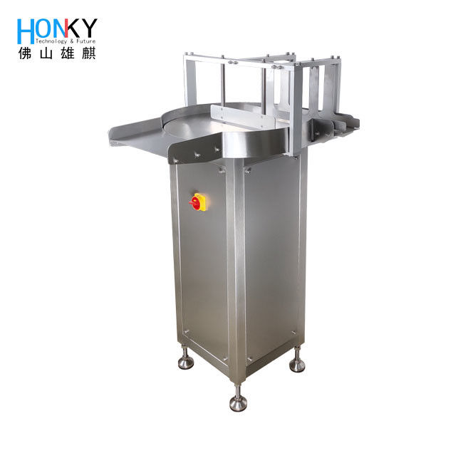 Customized SUS 304 Flame Retardant Bottle Feeding Table For Filling And Labeling Machine