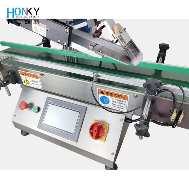 Desktop Labeling Machine with PLC Control System and SUS304 Stainless Steel for Flat Surface Labeling at 50-60 Bottles per Minute