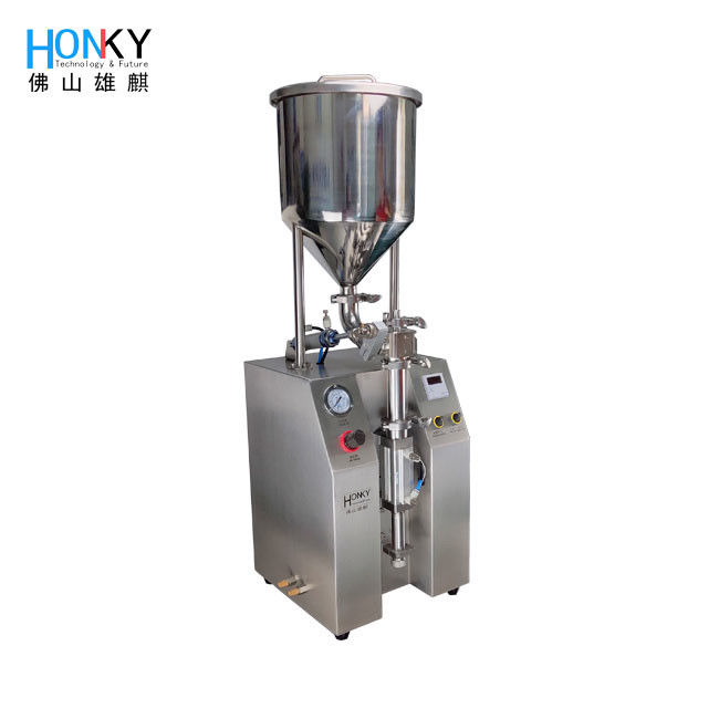 Desktop Dental High Viscosity Gel Filling Machine 10ml Syringe Filling System With Piston Pump For  Gel Filling