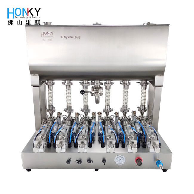 Multiple Lines Paste Filling Machine 50g Paste Filling Pump With High Filling Accuracy For Cream Lotion