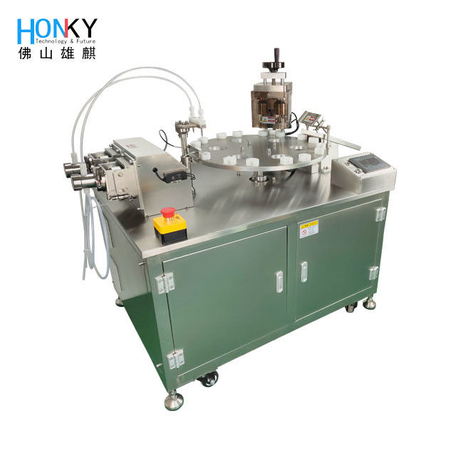 Full Electric Control Automatic Small Bottle Reagent Filling And Capping Machine With Servo Capping System For Reagent