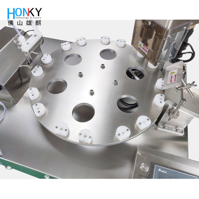 Semi Automatic Desktop Filling and Capping Machine with Ceramic Pump for 1700 bottle/hour Precision