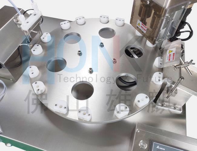 6ml Glass Vial Desktop Filling Machine with High Precision Ceramic Pump for Dual-Channel Filling and Capping