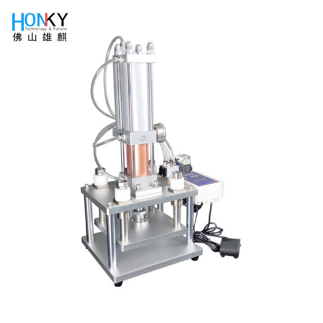 Desktop Automatic Hydraulic Capping Pressing Machine With 3 Tons Power For Bottle