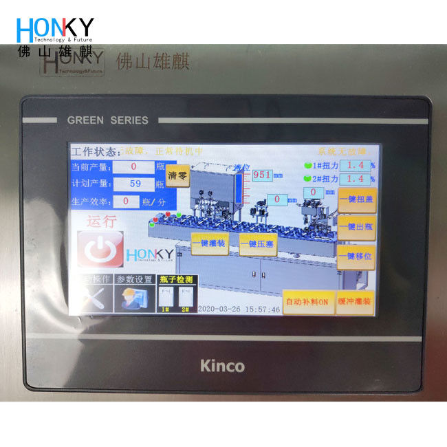 Automatic Mold Adjustment Paste Filling and Capping Machine with Ceramic Piston Pump and 2500 BPH Speed