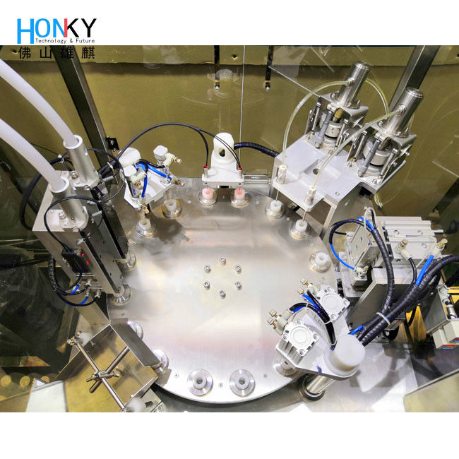 Full Automatic 2ml Plastic Ampuole Filling And Capping Machine With High Precision Piston Pump For Essential Filling