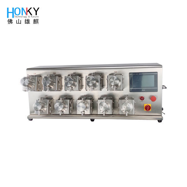 Full Automatic Multiple Head XQX2 System 6ml Ceramic Filling Pump High Precision For Pharma Liquid Dispensing Filler