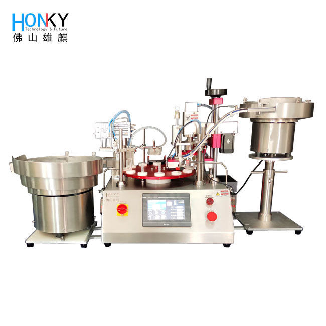 Desktop Automatic 2ml Cryo-Tube Liquid Filling And Capping Machine With High Precision Pump For Bio-Reagent