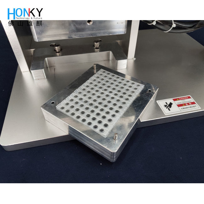 Desktop Extraction Bottle Foil Sealing Machine with Adjustable Temperature 80℃~170℃ and 30 PCS/Minute Speed for Reagent Bottles