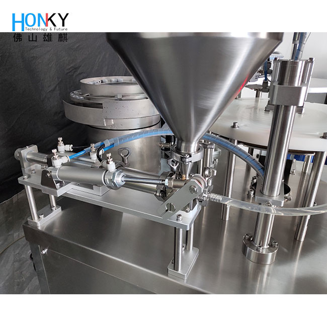Rotary Type High Viscosity Paste Syringe Tube Filling And Capping Machine Full Automatic 35Bpm