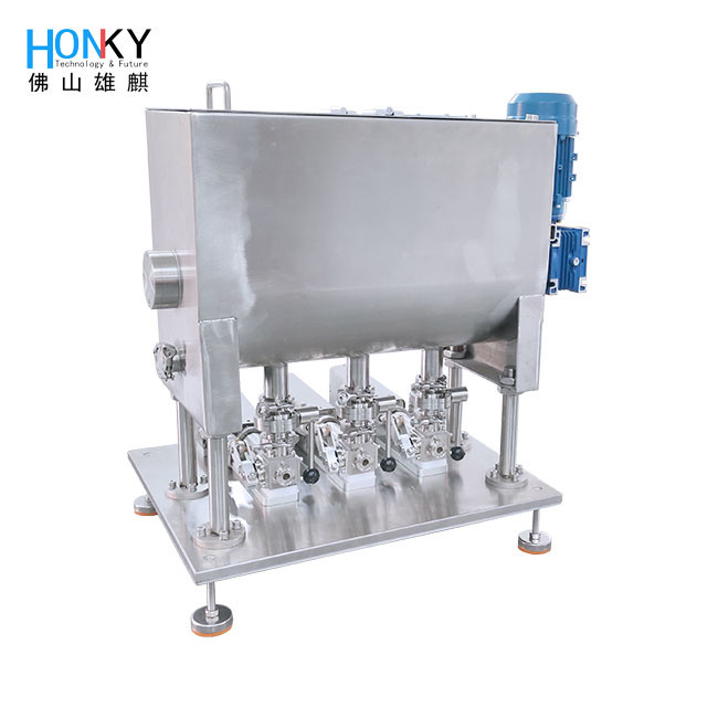 High Speed Multiple Heads Bottle Filling Machine With Ceramic Piston Pump High Precision For Cream Paste Filling