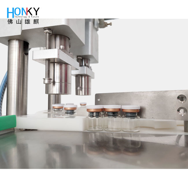 Vial Bottle 3600 BPH 0.6Mpa Automatic Capping Machine Desktop Type