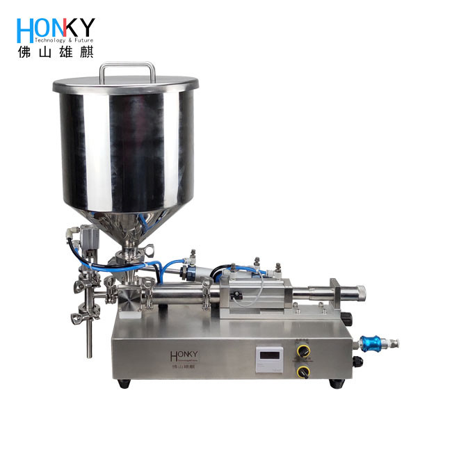 Desktop Cream Paste Filling Machine With Heating Hopper For Cream Paste Material Filling