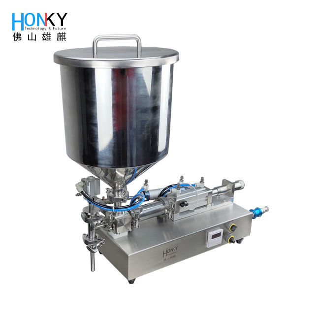 Desktop Cream Paste Filling Machine With Heating Hopper For Cream Paste Material Filling