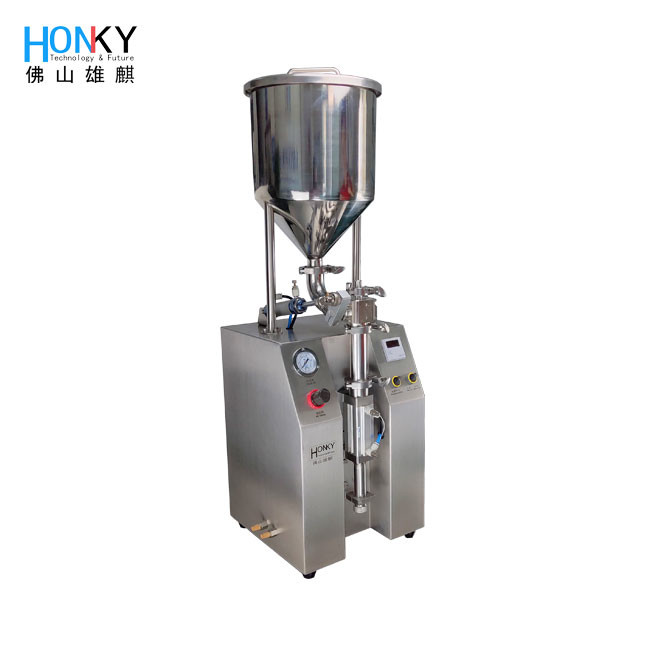 Desktop Dental High Viscosity Gel Filling Machine 10ml Syringe Filling System With Piston Pump For  Gel Filling