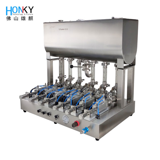 6 Line 200g Maya Paste Filling Machine With High Precision Piston Pump For Bag Packing Machine Using