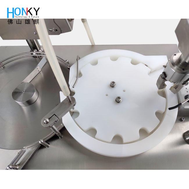 Desktop 20ml Essential Oil Vial Filling And Capping Machine With Servo Capping Function For Drop Bottle Essential Oil
