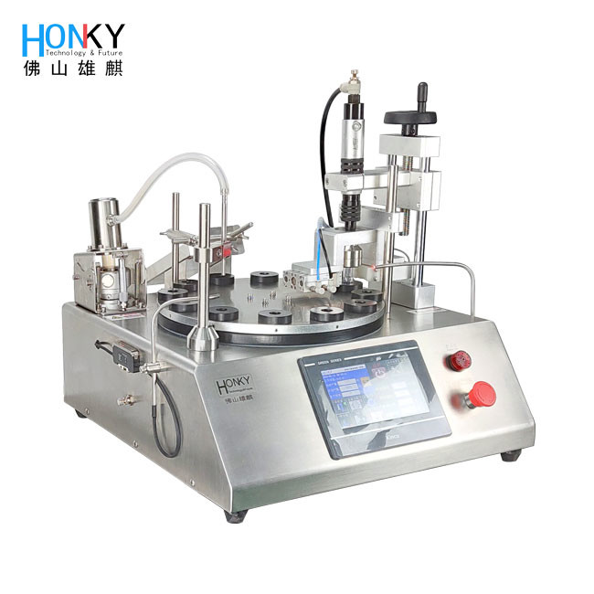 Glass Bottle 30 BPM Automatic Capping Machine With Filling Function