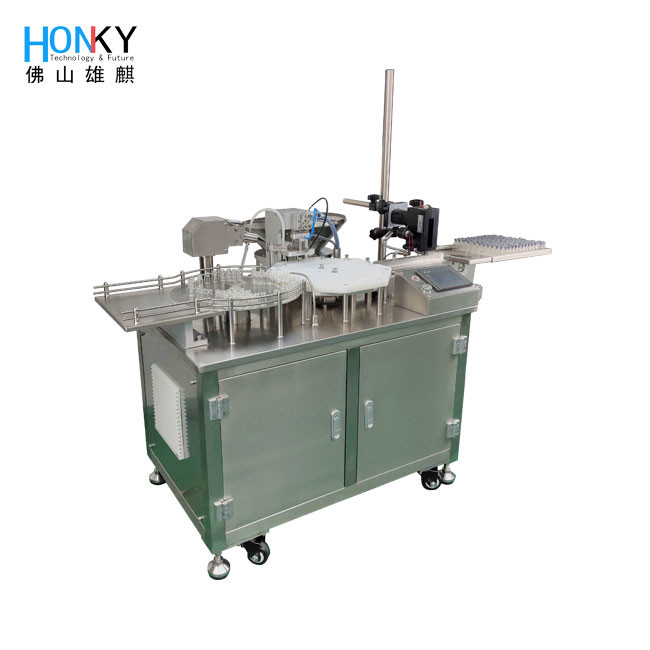 Full Automatic Frozen Dry Powder Filling And Capping Machine With Code Printing Function