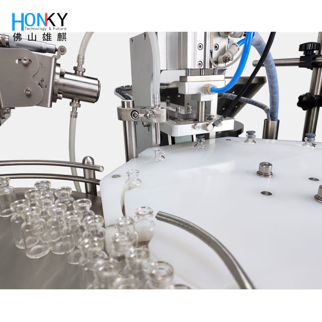 Full Automatic Frozen Dry Powder Filling And Capping Machine With Code Printing Function