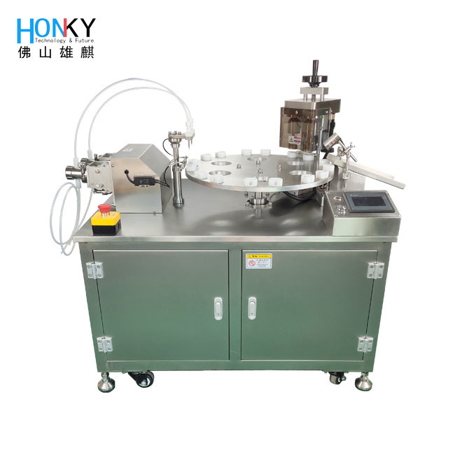 Automatic Small Volume Virus Sampling Vial Filling And Capping Machine With Servo Capping Function For Reagent Filling