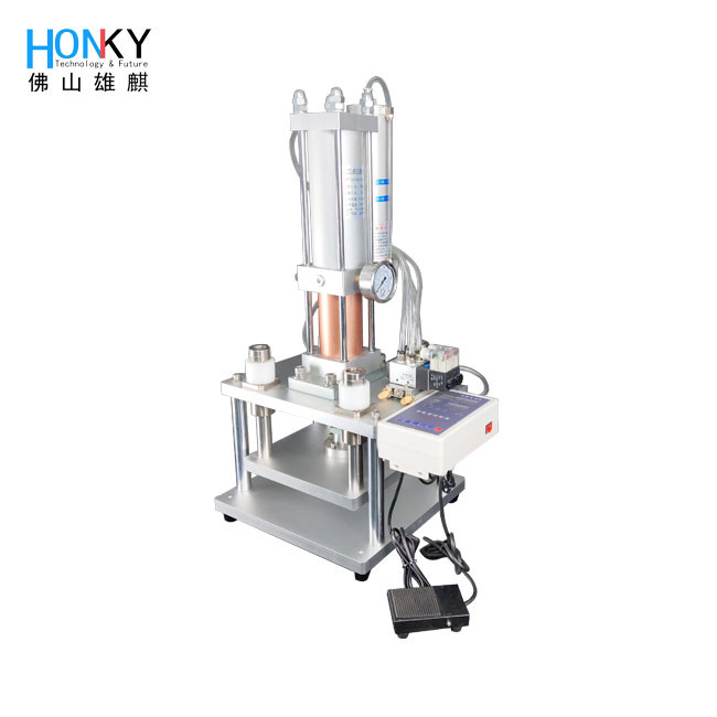 Desktop Automatic Hydraulic Capping Pressing Machine With 3 Tons Power For Bottle